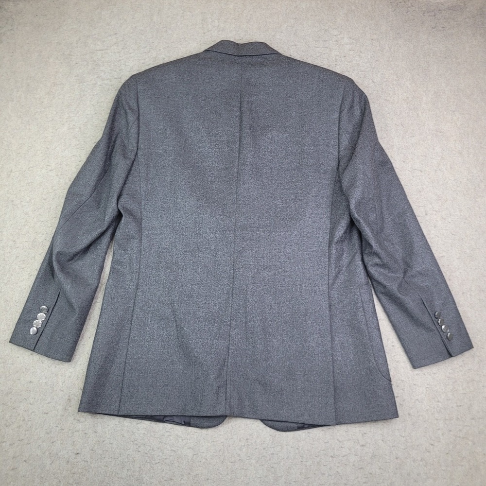 Brooks Brothers Regent Loro Piana Blazer Men 42 R Gray Wool 3 Button Cupro Lined - Picture 10 of 14